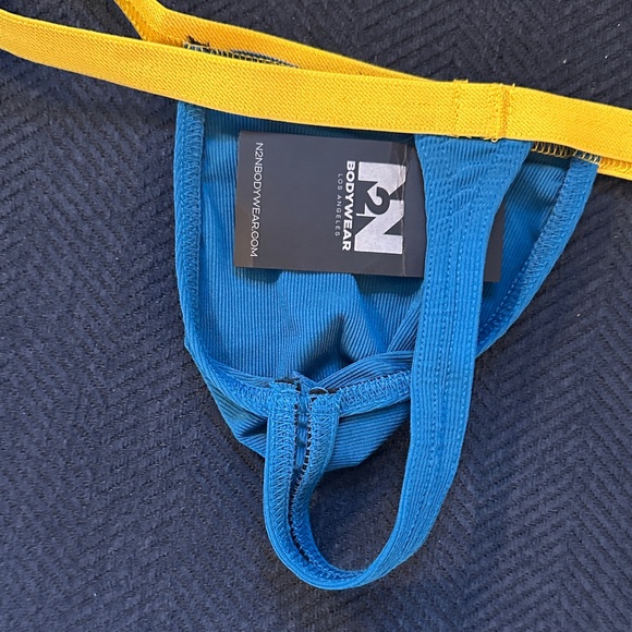 N2N Blue and Yellow Thong | Large | NWT - Picture 5 of 5